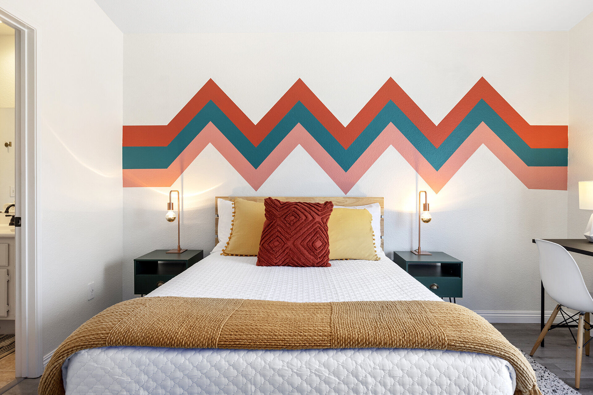 Front yard landscaping at Cozy Cactus